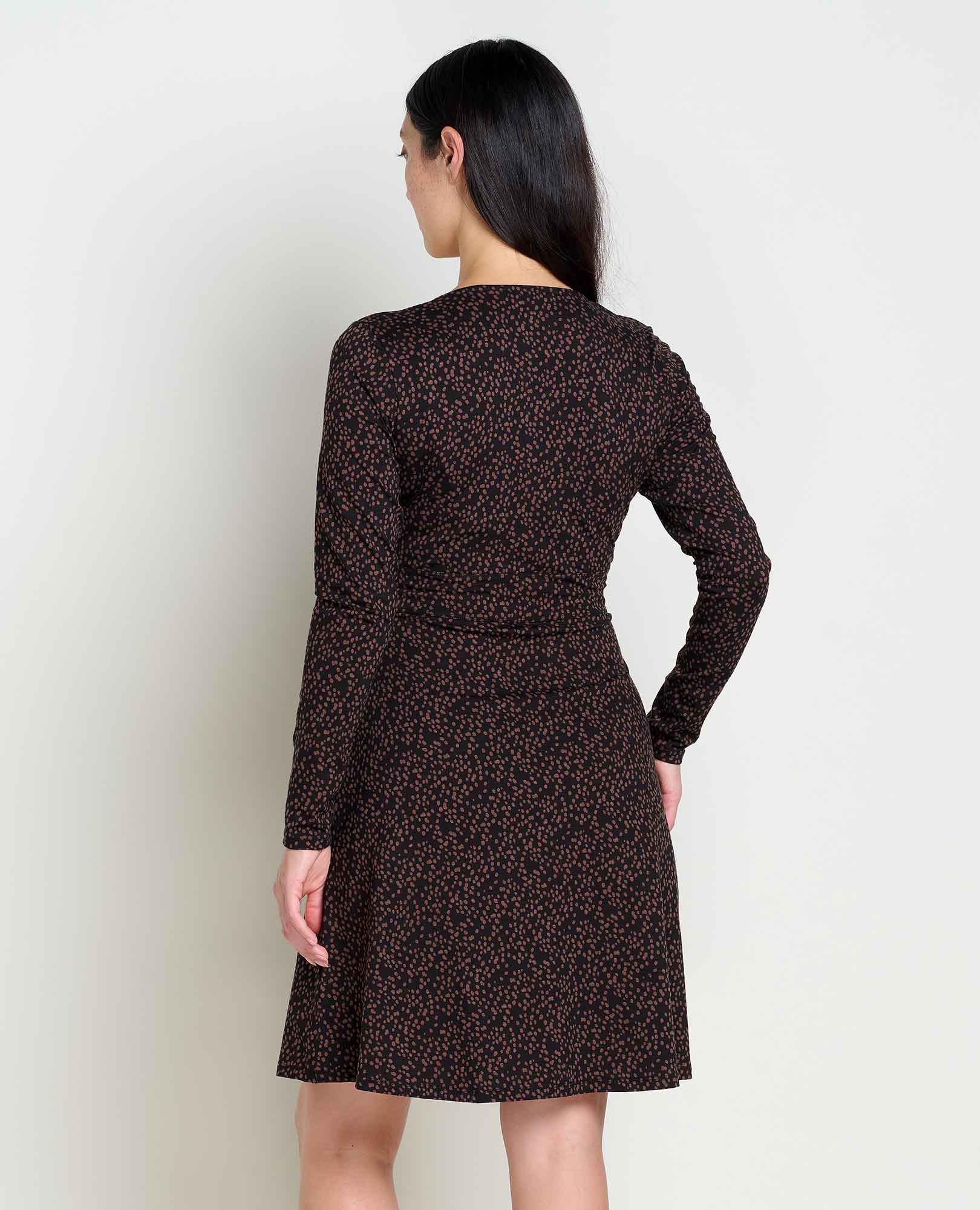 Cue Wrap Long Sleeve Dress