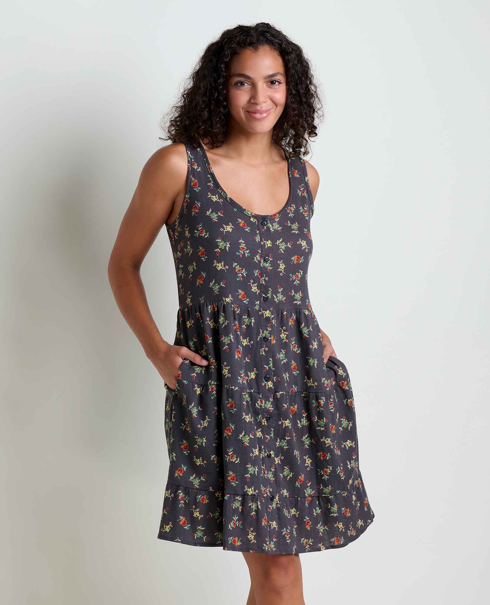 Manzana Tiered Tank Dress