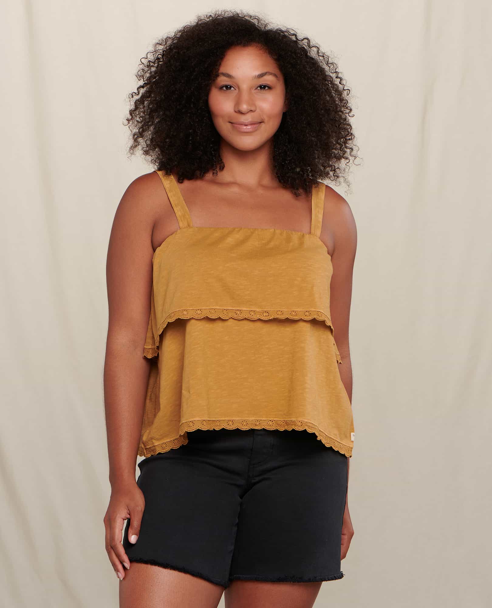 Primo Tiered Eyelette Tank