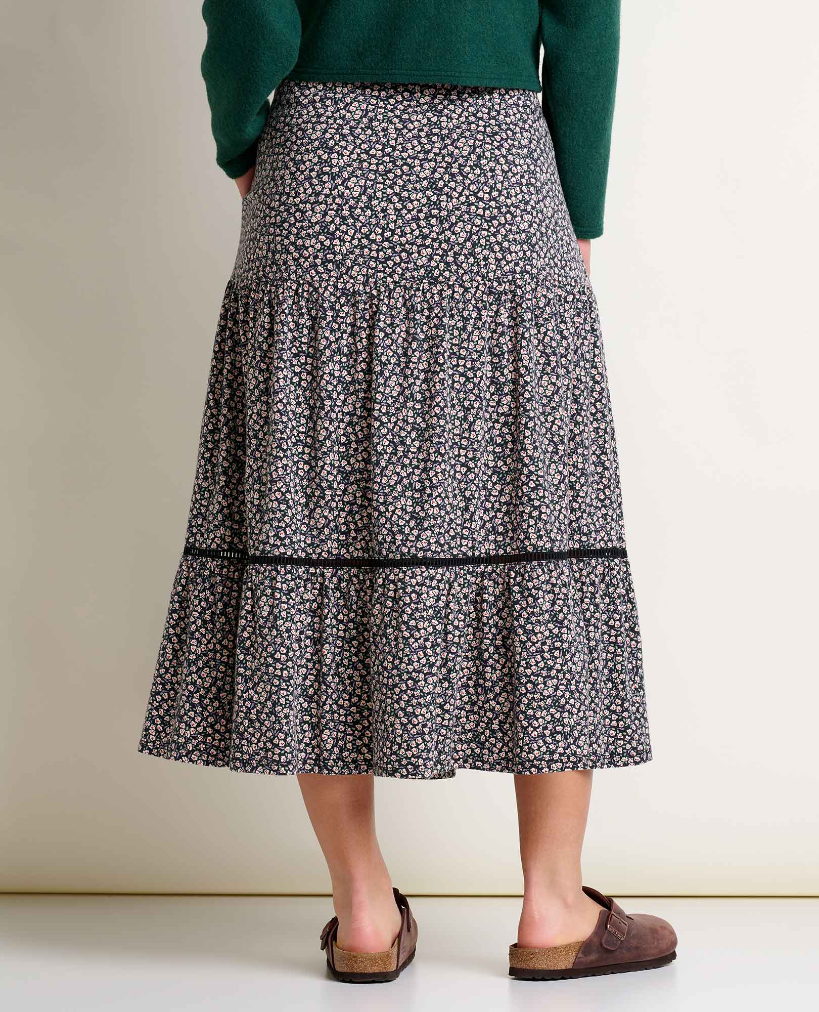 Marigold Tiered Midi Skirt